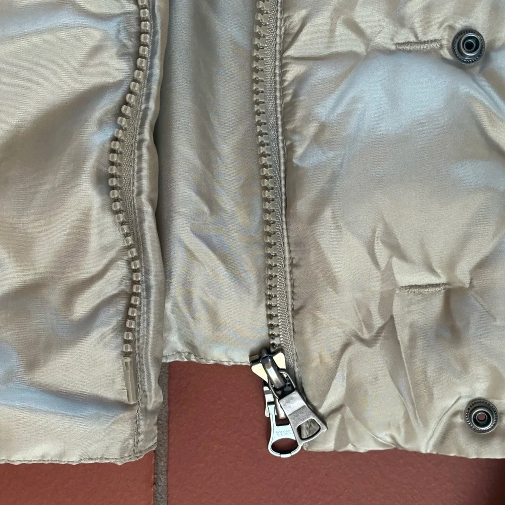 Talbots Light Tan Puffer Vest - Picture 5 of 16